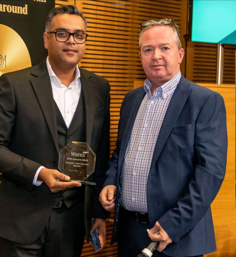 Rudy Agnihotri — receiving the award during my time at wps